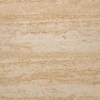 Soft beige stone with horizontal striations in tan and brown.