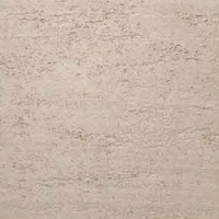 Surface of beige soft stone with rough texture and horizontal striations.