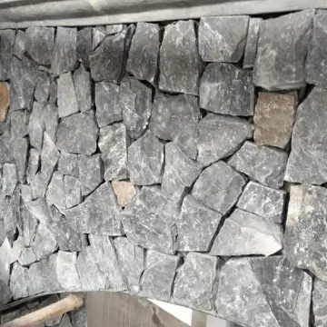 A  wall made of rocks